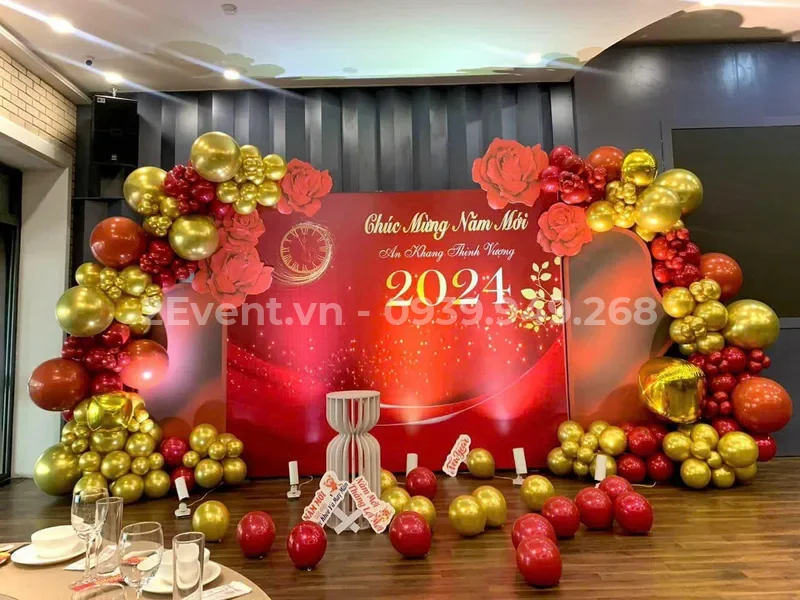 Mẫu phông nền backdrop lễ kỷ niệm thành lập đẹp