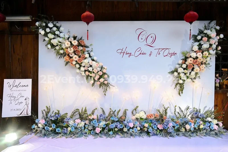 Mẫu backdrop phông nền sinh nhật bé trai ấn tượng