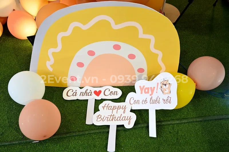 Bảng giá dịch vụ trang trí sinh nhật bé trai tại 2Event