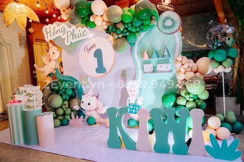 Bảng giá dịch vụ trang trí sinh nhật bé trai tại 2Event