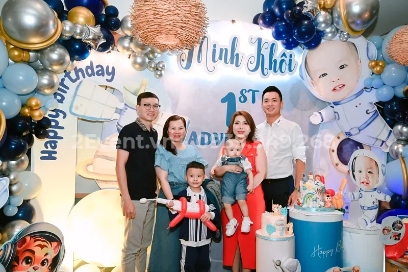 Dịch vụ trang trí sinh nhật bé trai trọn gói, ý tưởng độc đáo