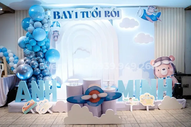 Ý tưởng trang trí sinh nhật chủ đề hổ con cho bé yêu