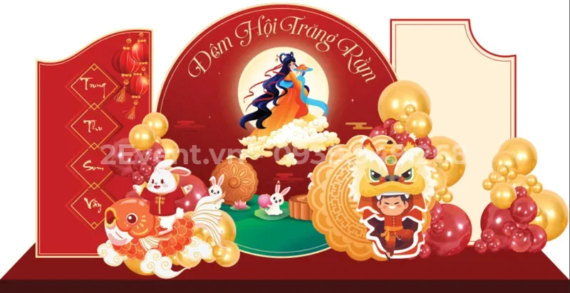 Dịch vụ trang trí Tết Trung Thu trọn gói, múa lân sự kiện